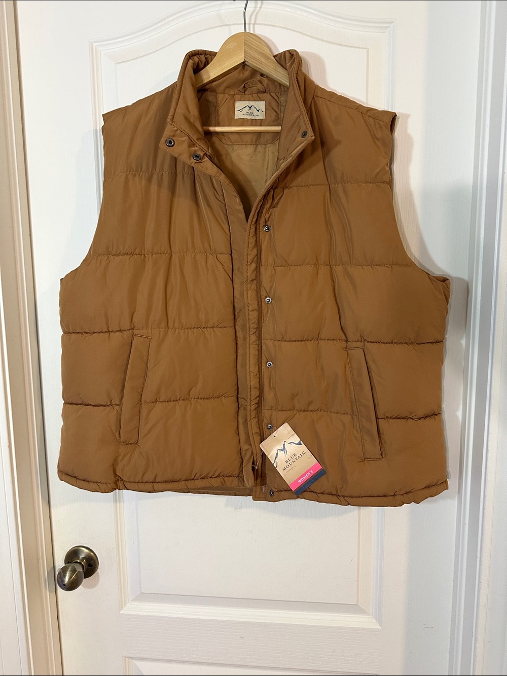 Women’s Quilted Puffer Vest - Brown